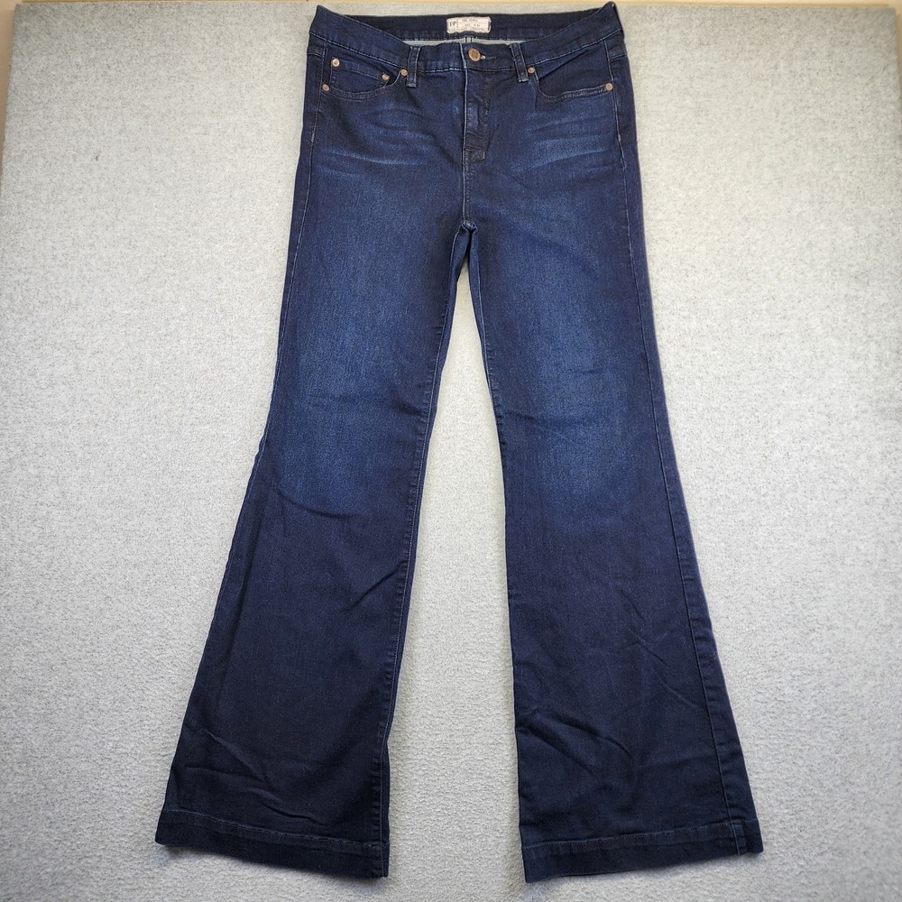 Free People Women's 31 Flare Jeans 61855-16515125 Blue Wash Bell Bottom Stretch